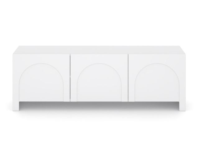 TV KOMODA, FURNLUX CLASSIC, ARCO, 150x35x49cm, BIJELA, DRVENI PLOČASTI MATERIJAL