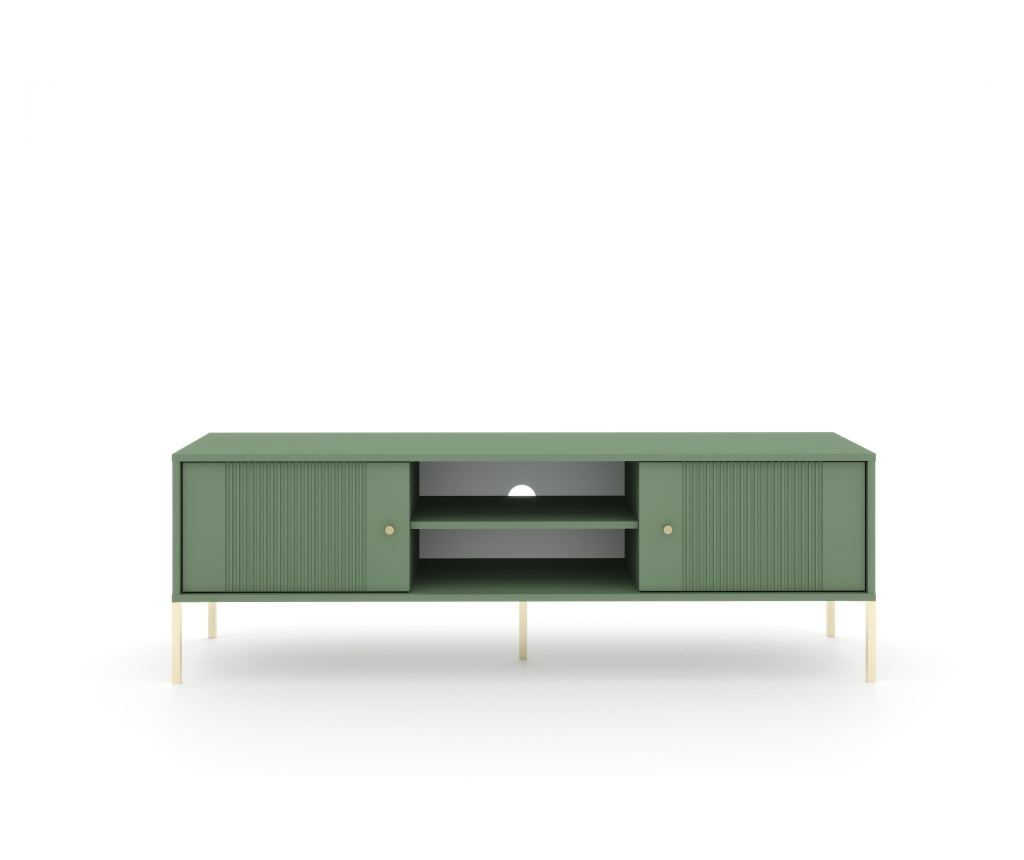 COMODĂ TV, FURNLUX CLASSIC, ISEO, 154x50x50cm, VERDE, LEMN PRELUCRAT - 3