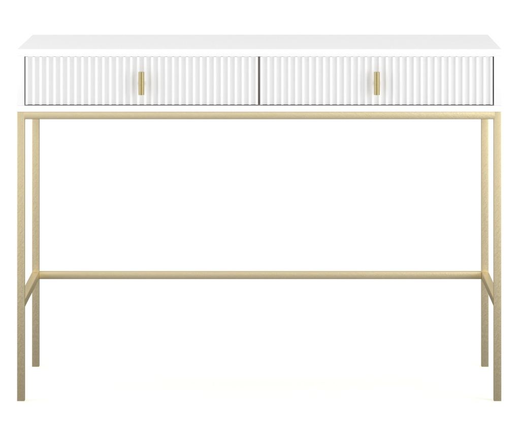 CONSOLĂ, FURNLUX CLASSIC, MAGGIORE, 104x50x77cm, ALB, LEMN PRELUCRAT - 3