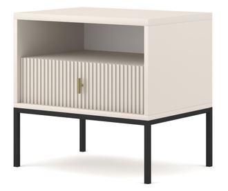 ÉJJELISZEKRÉNY, FURNLUX CLASSIC, MAGGIORE, 54x39x52cm, BÉZS, MŰFA