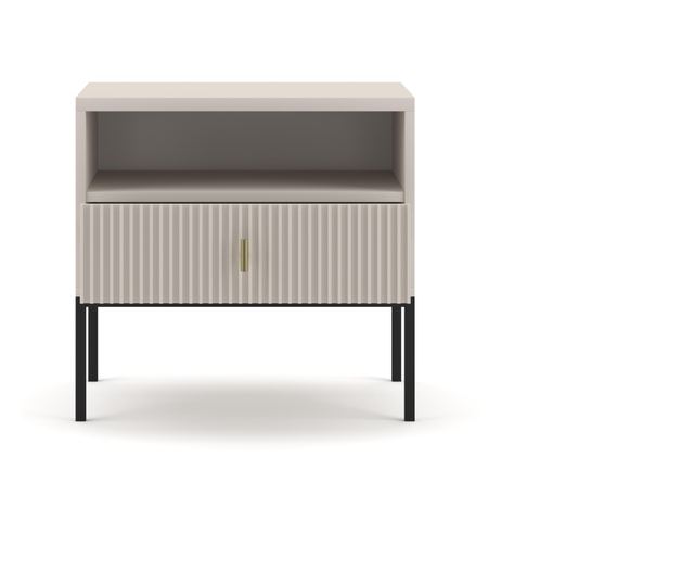 ÉJJELISZEKRÉNY, FURNLUX CLASSIC, MAGGIORE, 54x39x52cm, BÉZS, MŰFA