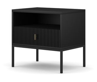 ÉJJELISZEKRÉNY, FURNLUX CLASSIC, MAGGIORE, 54x39x52cm, FEKETE, MŰFA