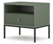 ÉJJELISZEKRÉNY, FURNLUX CLASSIC, MAGGIORE, 54x39x52cm, ZÖLD, MŰFA
