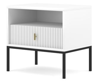 ÉJJELISZEKRÉNY, FURNLUX CLASSIC, MAGGIORE, 54x39x52cm, FEHÉR, MŰFA