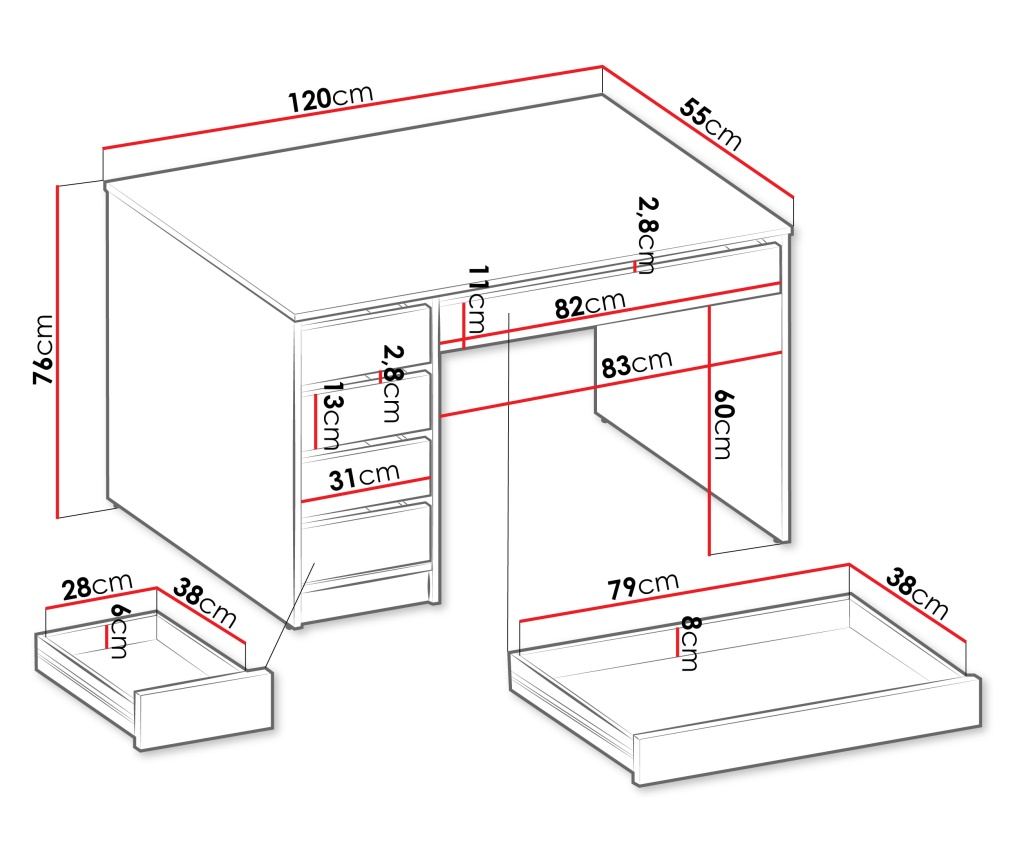 Birou - masa de toaleta Heron Heron - 5