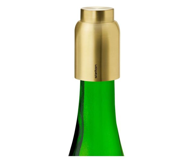 Bordugó Stelton vákuumszivattyúval, Nyakörv, beépített vákuumszivattyú funkció, minimalista design, arany