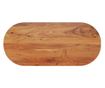 tömör akácfa ovális asztallap 110 x 50 x 3,8 cm