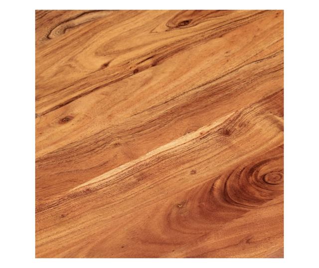 tömör akácfa ovális asztallap 110 x 50 x 3,8 cm