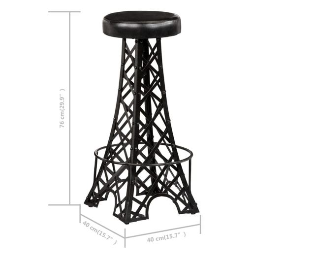 Barski stoli, 2 kosa, pravo usnje