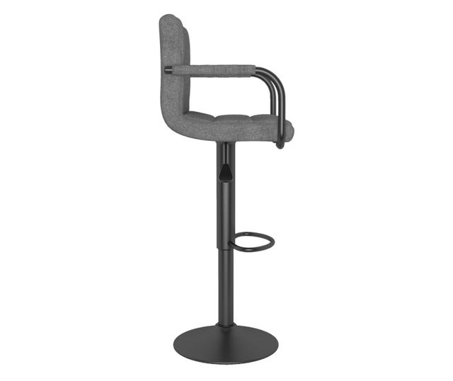 Barski stol, svetlo siv, blago