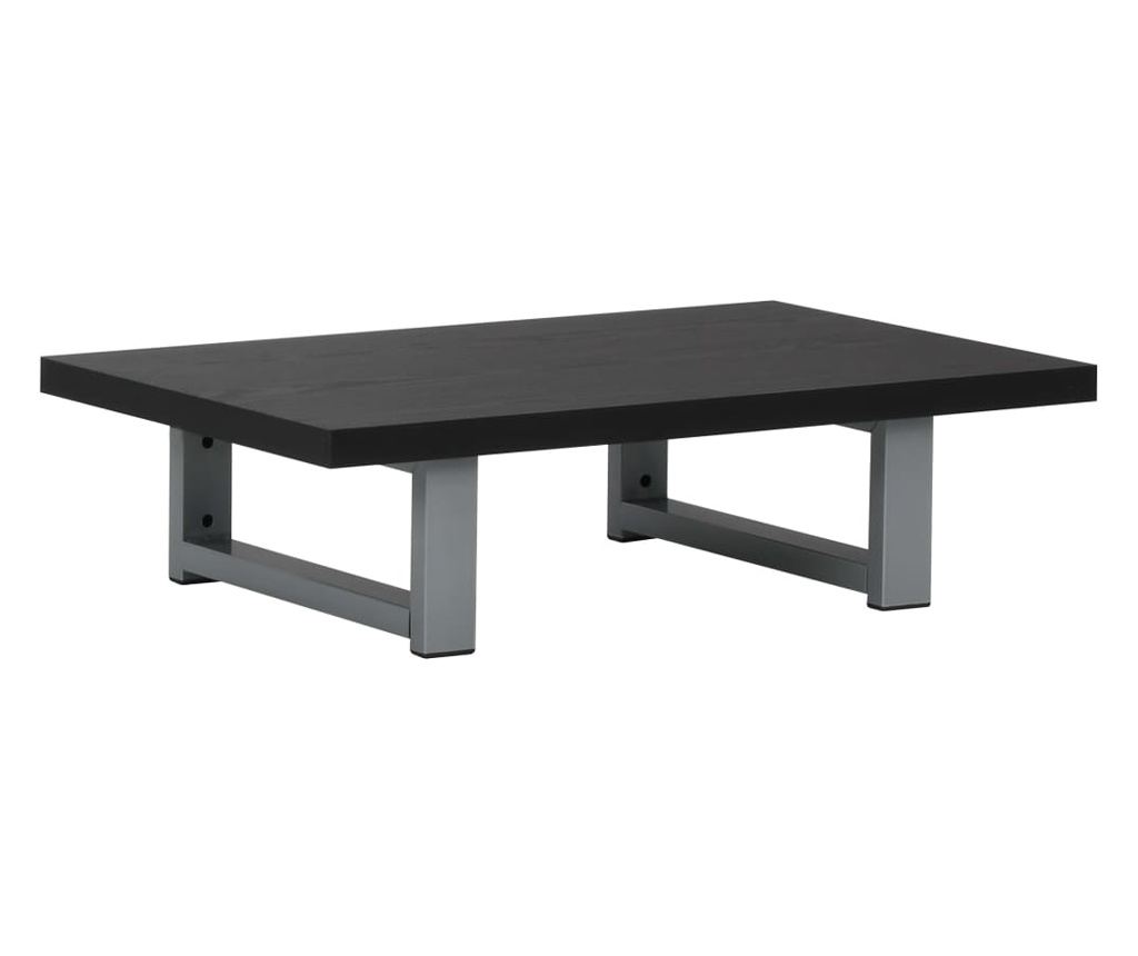 Set kupaonskog namještaja, 2 dijela, crna, keramika - 6