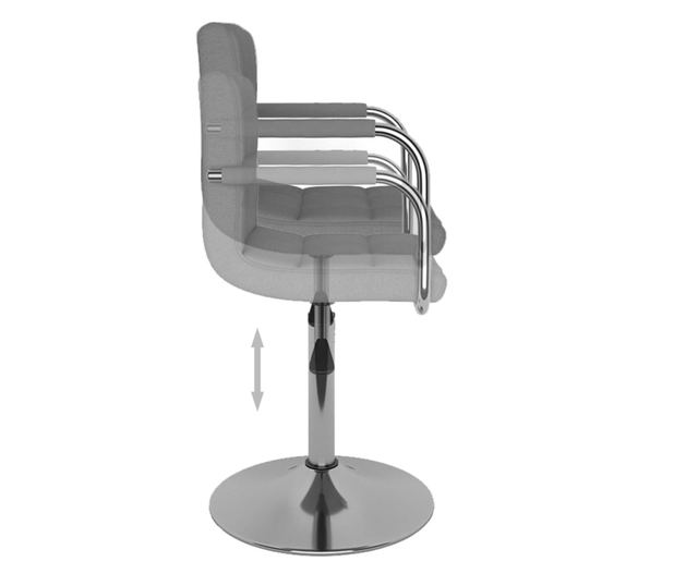 Kuhinjski stol, svetlo siv, blago