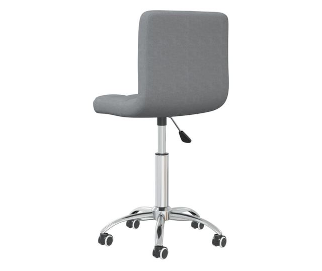 Vrtljiv kuhinjski stol, svetlo siv, blago