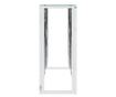 Konzolni stol, srebrni, 110x30x70 cm, nehrđajući čelik i staklo thumbnail 4