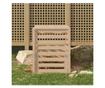 Компостер, 63,5x63,5x77,5 см, Масивна борова дървесина thumbnail 1
