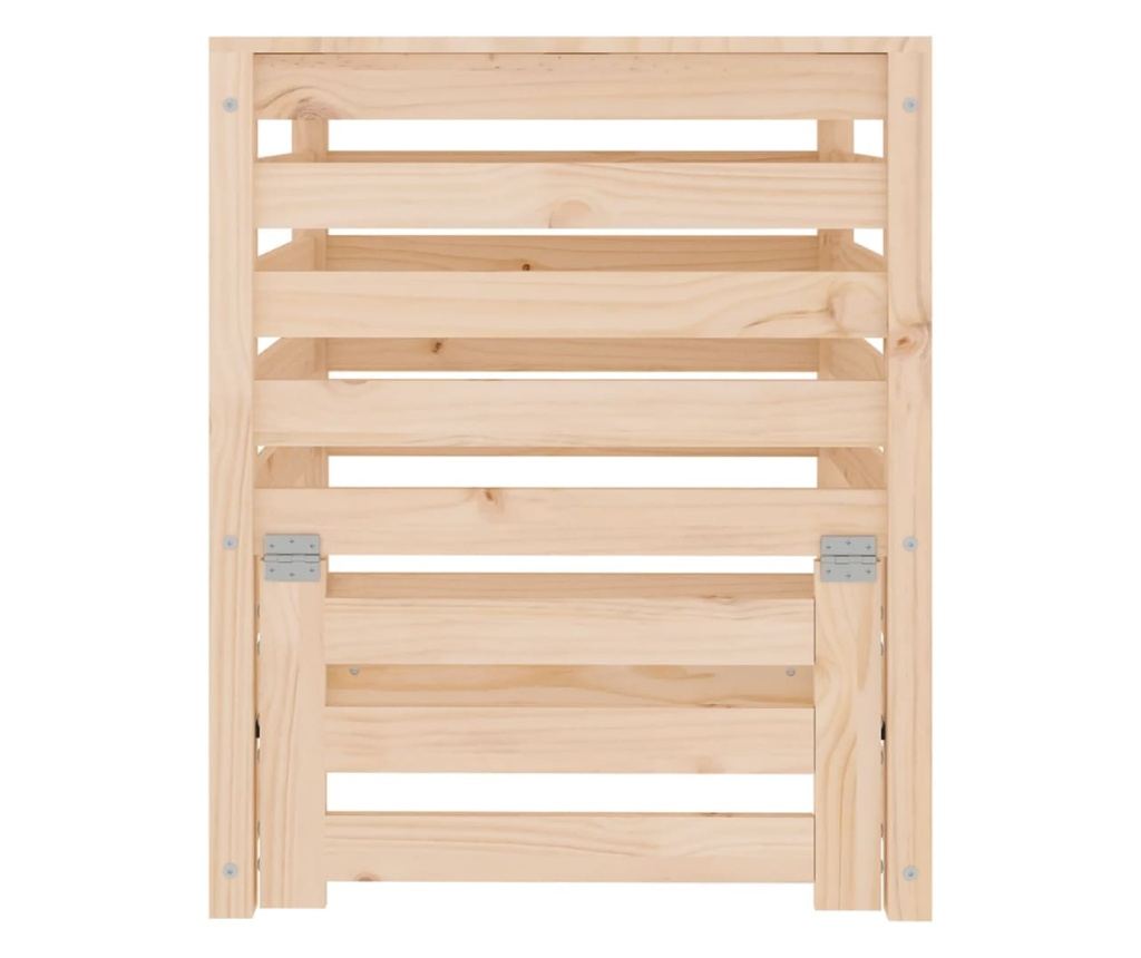 Компостер, 63,5x63,5x77,5 см, Масивна борова дървесина - 5