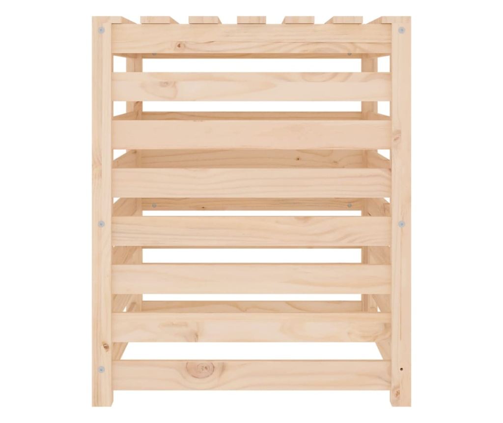 Компостер, 63,5x63,5x77,5 см, Масивна борова дървесина - 7