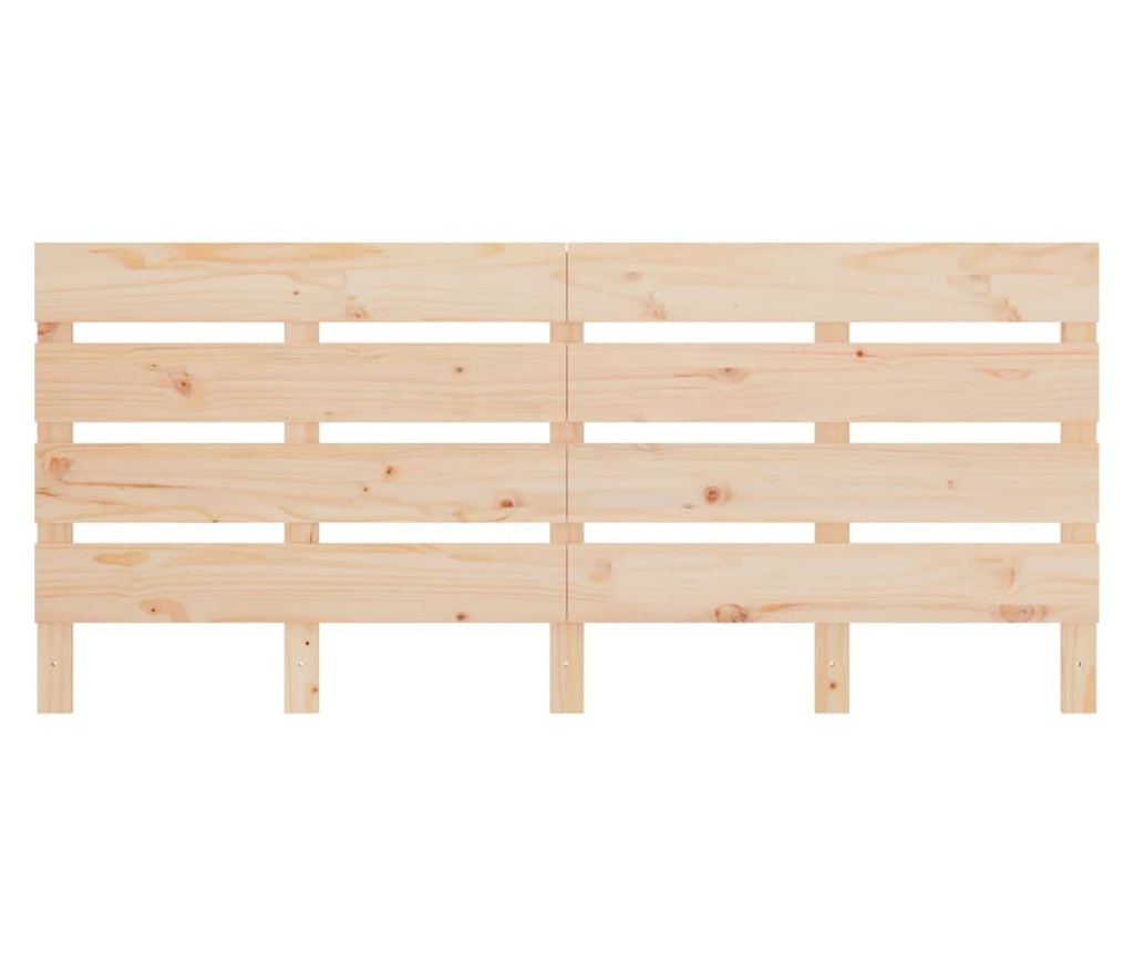 Табла за легло, 140x3x80 см, масивна борова дървесина - 4