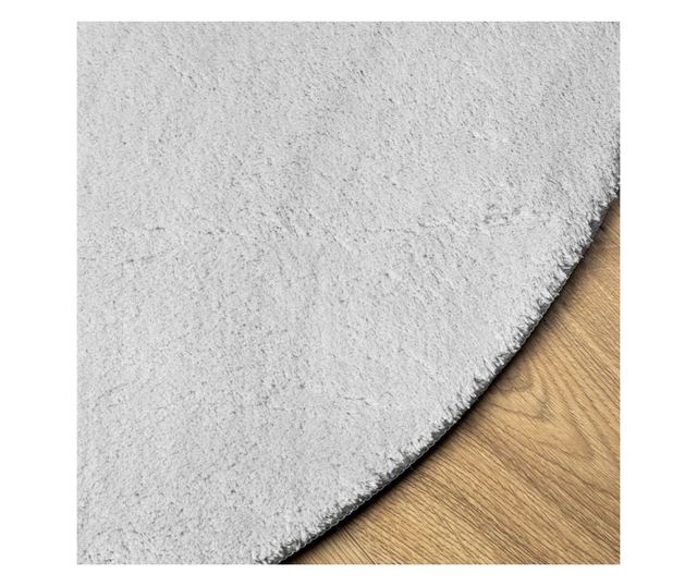 HUARTE szürke rövid szálú puha és mosható szőnyeg Ø 200 cm