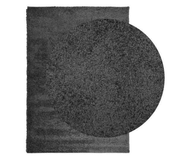 PAMPLONA antracit magas szálú bolyhos modern szőnyeg 120x170 cm