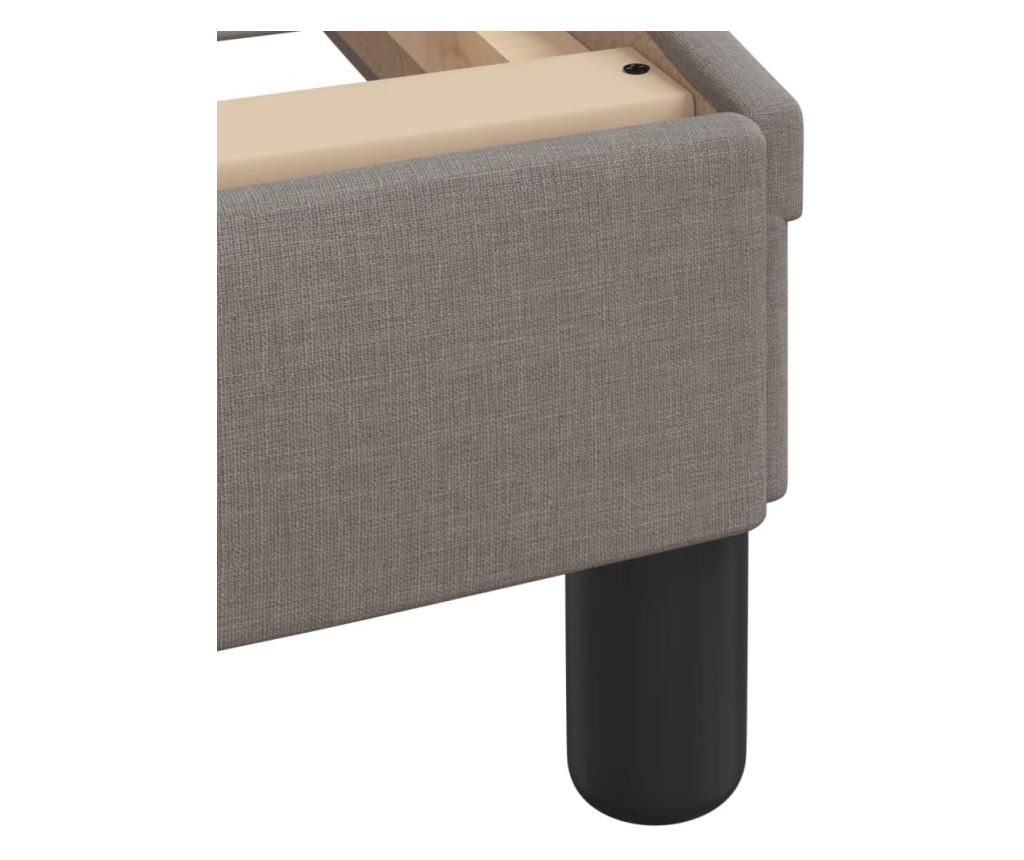 Postel s matrací Dover taupe 90 x 190 cm textil - 6