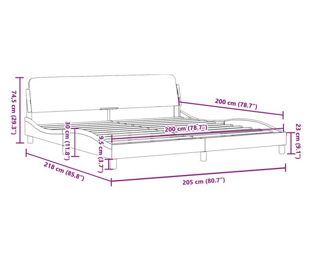 rózsaszín bársony ágykeret fejtámlával 200 x 200 cm
