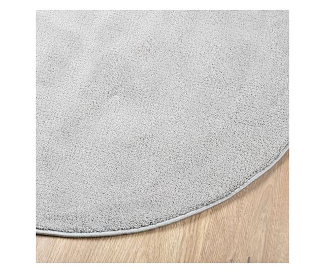 OVIEDO szürke rövid szálú szőnyeg Ø 100 cm