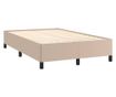 cappuccino színű műbőr ágykeret 120 x 190 cm