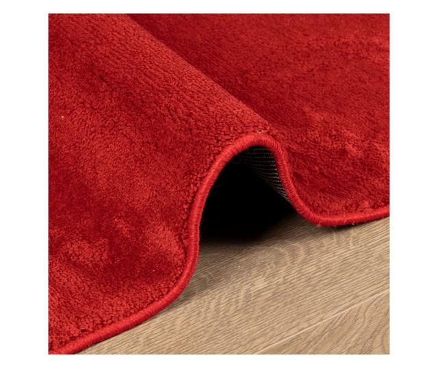 OVIEDO piros rövid szálú szőnyeg 240 x 240 cm
