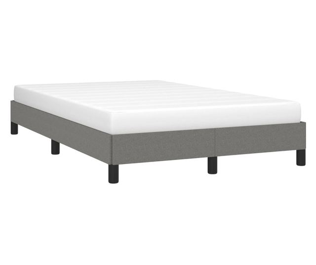 sötétszürke szövet ágykeret 120 x 190 cm