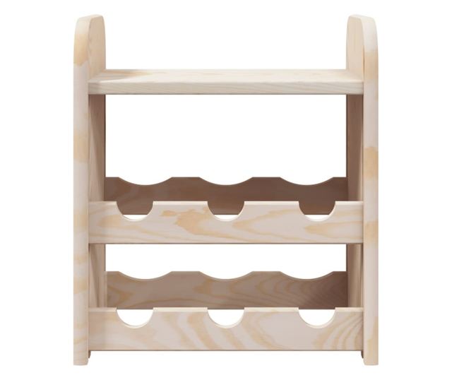 tömör fenyőfa bortartó állvány tetővel 33x25x37 cm