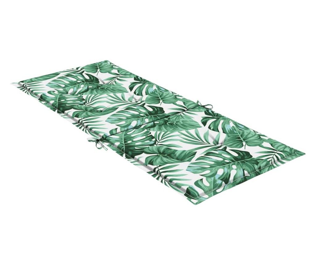 Jastuci za stolice visokog naslona, 4 kom, uzorak lišća, tekstil - 6