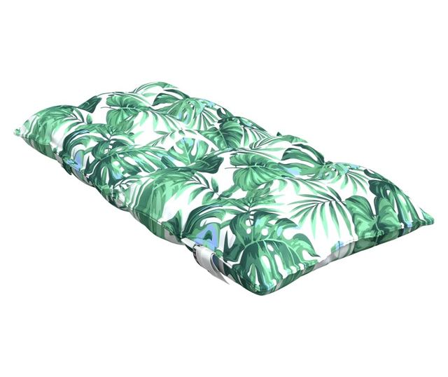 6 db levélmintás oxford szövet alacsony háttámlájú székpárna