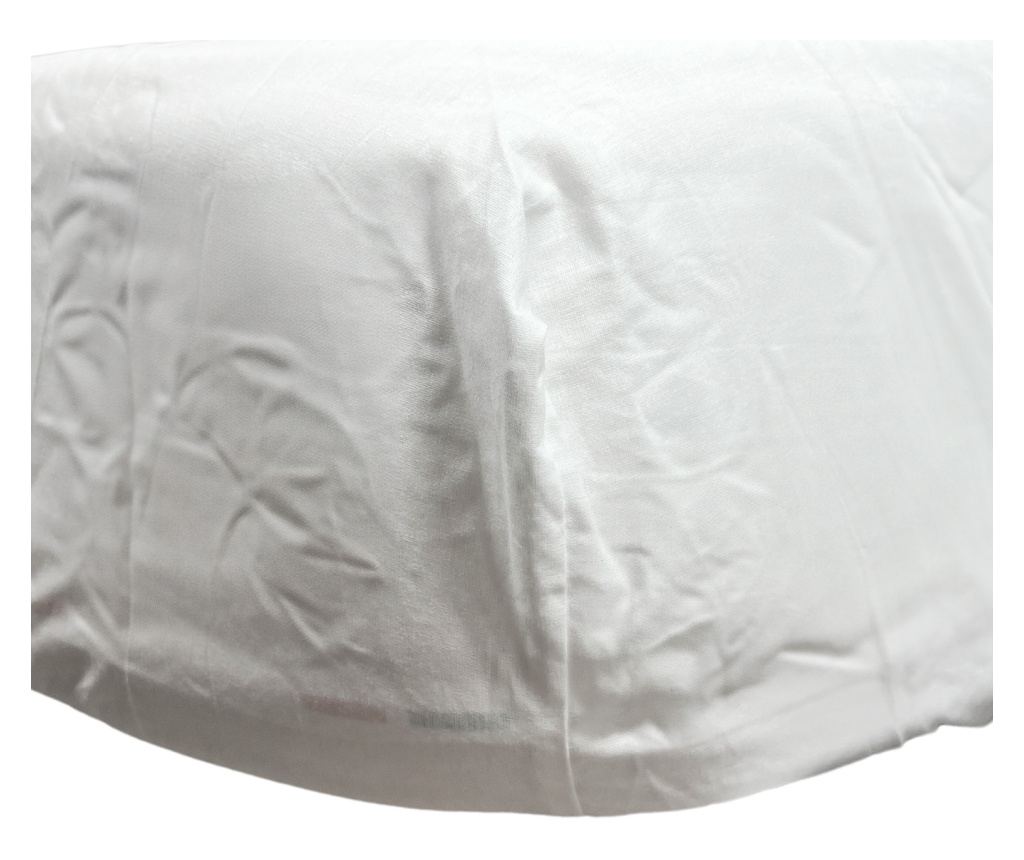 Cearsaf de pat cu elastic Majoli Bahar Home Collection, 100% bumbac ranforce 144TC, 90x200+30cm, Alb - 5