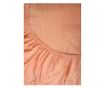 Cearsaf de pat cu elastic Majoli Bahar Home Collection, 100% bumbac ranforce 144TC, 140x200+30 cm, Roz somon thumbnail 4