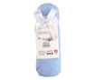Cearsaf de pat cu elastic Majoli Bahar Home Collection, 100% bumbac ranforce 144TC, 90x200+30cm, Albastru deschis thumbnail 1