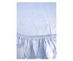 Cearsaf de pat cu elastic Majoli Bahar Home Collection, 100% bumbac ranforce 144TC, 90x200+30cm, Albastru deschis thumbnail 3
