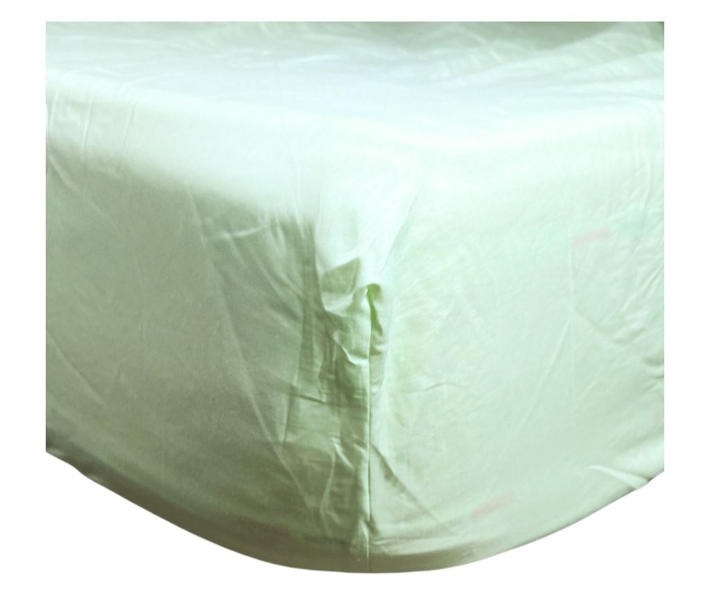 Plahta s gumicom Majoli Bahar Home Collection, 100% Ranforce pamuk 144TC, 160x200+30 cm, svijetlozelena - 4