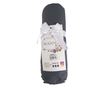 Cearsaf de pat cu elastic Majoli Bahar Home Collection, 100% bumbac ranforce 144TC, 140x200+30 cm, Gri antracit thumbnail 1