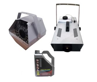 Paket aparata za balone, profesionalni aparat za dim i 5 l tekućine za dim, IdeallStore®, nehrđajući čelik, daljinski upravljač