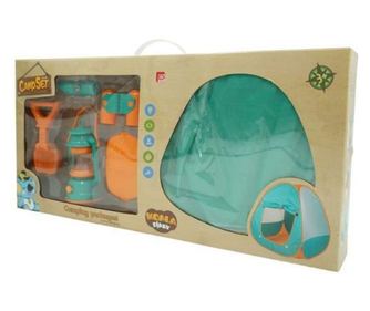 Pachet complet de camping pentru copii eMazing, inclusiv jucării, pentru joacă interior/exterior