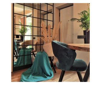 Cuvertura Kotonia Home - Pique, 220x240 cm, 100% bumbac, verde smarald
