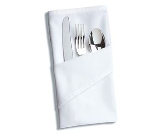 Set 50 Servetele masa Kotonia Home Hotel, 100% bumbac, Ranforce Pakistan, dimensiunea 35x45 cm, alb