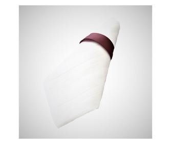 10 db-os asztali szalvéta készlet Kotonia Home Hotel - 45x45 cm, 100% pamut, Damaszt 1 cm széles csíkokkal, fehér