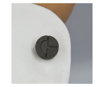 Butoni din beton, rotunzi, negri