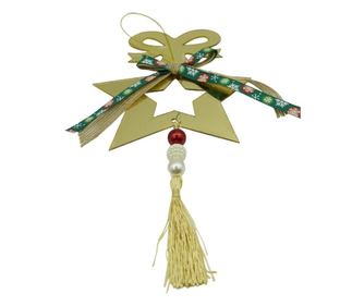 Ornament brad, Flippy, Stea, Auriu, Lucios, 15*26CM, Acril, Interior/ Exterior