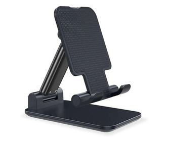 Suport extensibil de birou, Flippy, cu brat telescopic, pentru smartphone sau tableta, pliabil, Universal, Negru