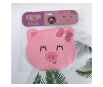Suport pentru Pahar, Model Pucelus, PVC, Dimensiuni 15.5x15.5 cm, Roz