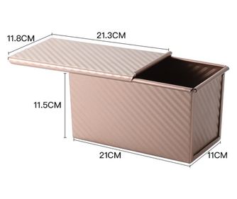 Кутия за хляб Toast, Flippy, Rose Gold, 450g, с капак