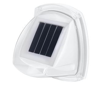Lampa solara LED tip aplica pentru perete 8.5 x 9 cm, 2V, ABS, 600mAh, rezistent la apa, material ABS, 8 LED-uri, alb cald